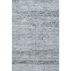 9' X 12' Blue Gray And Silver Abstract Geometric Washable Area Rug With UV Protection