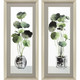 Set Of Two Simple Glass Silver Framed Print Wall Art