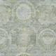 9' X 12' Sage Gold And Gray Mosaic Washable Area Rug With UV Protection