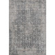 8' X 10' Charcoal Gray And Silver Floral Medallion Washable Area Rug With UV Protection