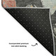8' X 10' Charcoal Gold And Coral Abstract Geometric Washable Area Rug With UV Protection