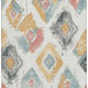 10' X 14' Ivory Gold And Blush Abstract Geometric Washable Area Rug With UV Protection