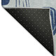 8' X 10' Blue Sky Blue And Ivory Geometric Washable Area Rug With UV Protection