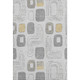 10' X 14' Gray Silver And Gold Geometric Washable Area Rug With UV Protection