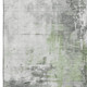 8' X 10' Green Ivory And Gray Abstract Washable Area Rug With UV Protection