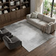 10' X 14' Gray And Silver Abstract Washable Area Rug With UV Protection