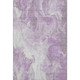 5' X 8' Lavender And Ivory Abstract Washable Area Rug With UV Protection