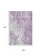 9' X 12' Lavender And Ivory Abstract Washable Area Rug With UV Protection