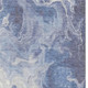 5' X 8' Navy Blue And Ivory Abstract Washable Area Rug With UV Protection