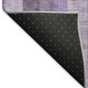 3' X 5' Purple And Ivory Striped Washable Area Rug With UV Protection