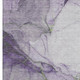 3' X 5' Purple Green And Ivory Abstract Washable Area Rug With UV Protection