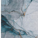 9' X 12' Sky Blue Copper And Ivory Abstract Washable Area Rug With UV Protection