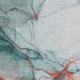 9' X 12' Teal Terra Cotta And Ivory Abstract Washable Area Rug With UV Protection