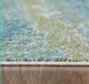 10' X 13' Blue And Green Abstract Area Rug