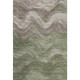 9' X 12' Green Taupe And Beige Abstract Washable Area Rug With UV Protection