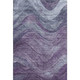 3' X 5' Purple Gray And Silver Abstract Washable Area Rug With UV Protection