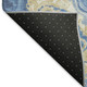 9' X 12' Blue Gold And Ivory Abstract Washable Area Rug With UV Protection