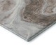 9' X 12' Taupe Brown And Ivory Abstract Washable Area Rug With UV Protection