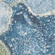 3' X 5' Teal Blue Green And Ivory Abstract Area Rug