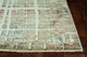 4' X 6' Ivory Red And Blue Abstract Area Rug