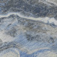 9' X 12' Blue Gray And Silver Abstract Washable Area Rug With UV Protection