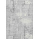 3' X 5' Gray Silver And Ivory Geometric Washable Area Rug With UV Protection