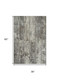 3' X 5' Taupe Beige And Gray Striped Washable Area Rug With UV Protection