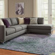 8' X 10' Purple Lime Green And Teal Abstract Washable Area Rug With UV Protection