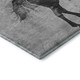 10' X 14' Gray Silver And Charcoal Animal Print Washable Area Rug With UV Protection
