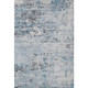 8' X 10' Sky Blue Ivory And Gray Abstract Washable Area Rug With UV Protection