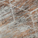 10' X 14' Rust Copper And Ivory Geometric Washable Area Rug With UV Protection