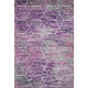 3' X 5' Purple Ivory And Blush Geometric Washable Area Rug With UV Protection