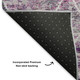 9' X 12' Purple Ivory And Blush Geometric Washable Area Rug With UV Protection
