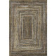9' X 12' Brown Beige And Gold Geometric Washable Area Rug With UV Protection