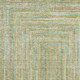 10' X 14' Artichoke Green And Blue Geometric Washable Area Rug With UV Protection