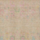 5' X 8' Tan Blue And Green Oriental Washable Area Rug With UV Protection