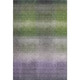 3' X 5' Olive Green Purple And Gray Striped Washable Area Rug With UV Protection