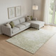 10' X 14' Beige And Ivory Abstract Washable Area Rug With UV Protection