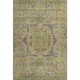 10' X 14' Artichoke Green And Blue Oriental Washable Area Rug With UV Protection
