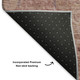 5' X 8' Salmon And Beige Oriental Washable Area Rug With UV Protection