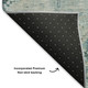 9' X 12' Blue Gray And Silver Geometric Washable Area Rug With UV Protection