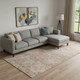 10' X 14' Copper And Gray Geometric Washable Area Rug With UV Protection