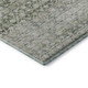 5' X 8' Green Gold And Ivory Striped Washable Area Rug With UV Protection