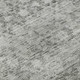 5' X 8' Gray And Silver Striped Washable Area Rug With UV Protection