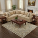8' X 10' Ivory And Brown Oriental Washable Area Rug