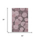 3' X 5' Blush And Pink Geometric Washable Area Rug With UV Protection