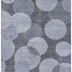 8' X 10' Denim Blue And Sky Blue Geometric Washable Area Rug With UV Protection