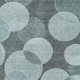5' X 8' Teal And Sky Blue Geometric Washable Area Rug With UV Protection