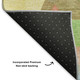 8' X 10' Wheat Pink And Olive Green Abstract Washable Area Rug With UV Protection