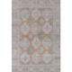 5' X 8' Terra Cotta And Teal Oriental Washable Area Rug With UV Protection